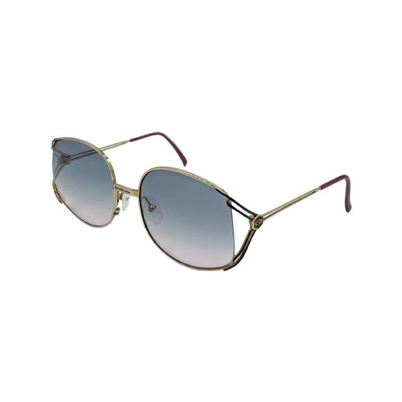 70\'s 80\'s Butterfly CHRISTIAN DIOR Sunglasses Eyewear Gold Metal Frames main image 3